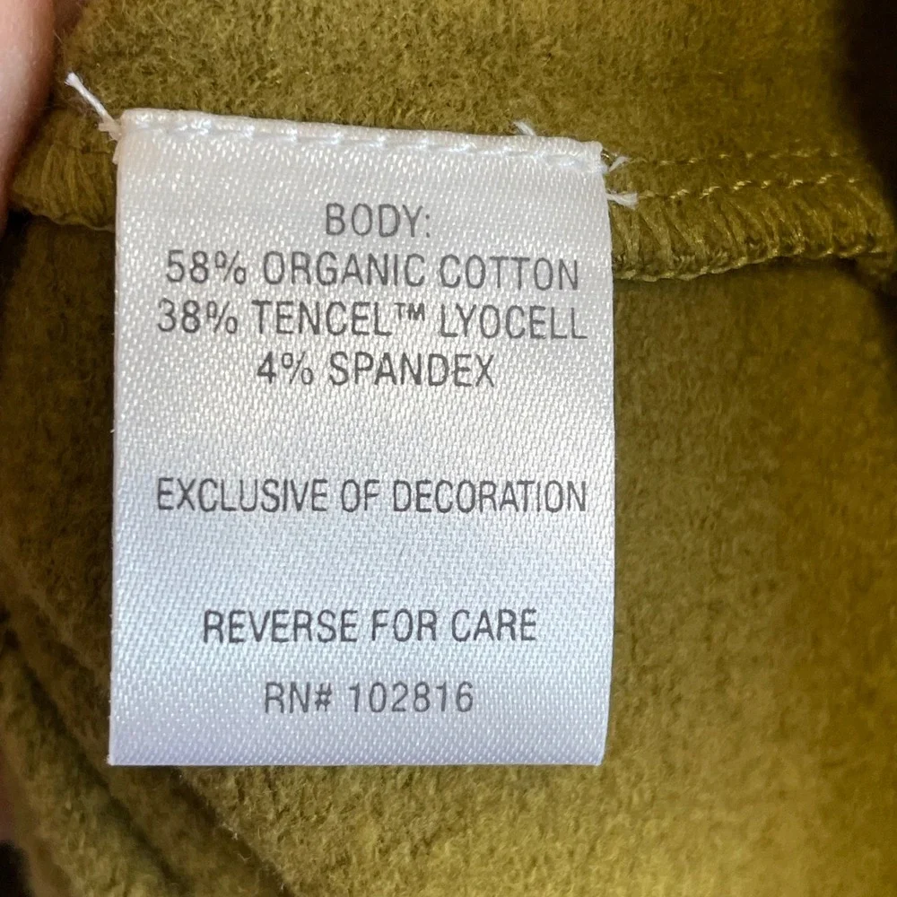 Garnet Hill Khaki Floral Embroidered Top - Picture 5 of 8